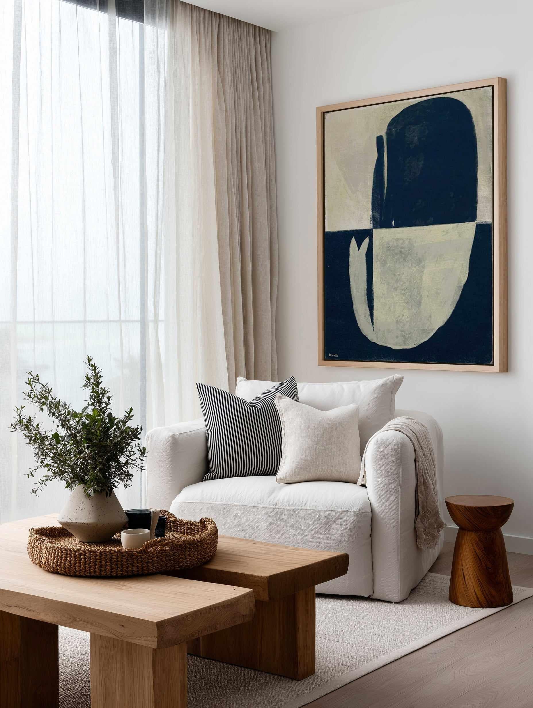 Whale by Marco Marella | Framed Canvas Art Print from Olive et Oriel where you can shop wallpaper and artworks online