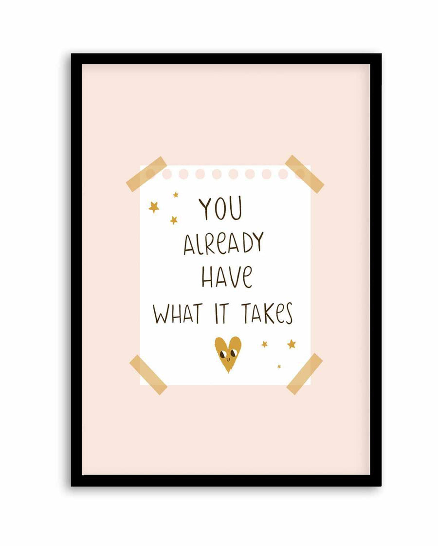 What It Takes | Art Print from Olive et Oriel where you can shop wallpaper and artworks online