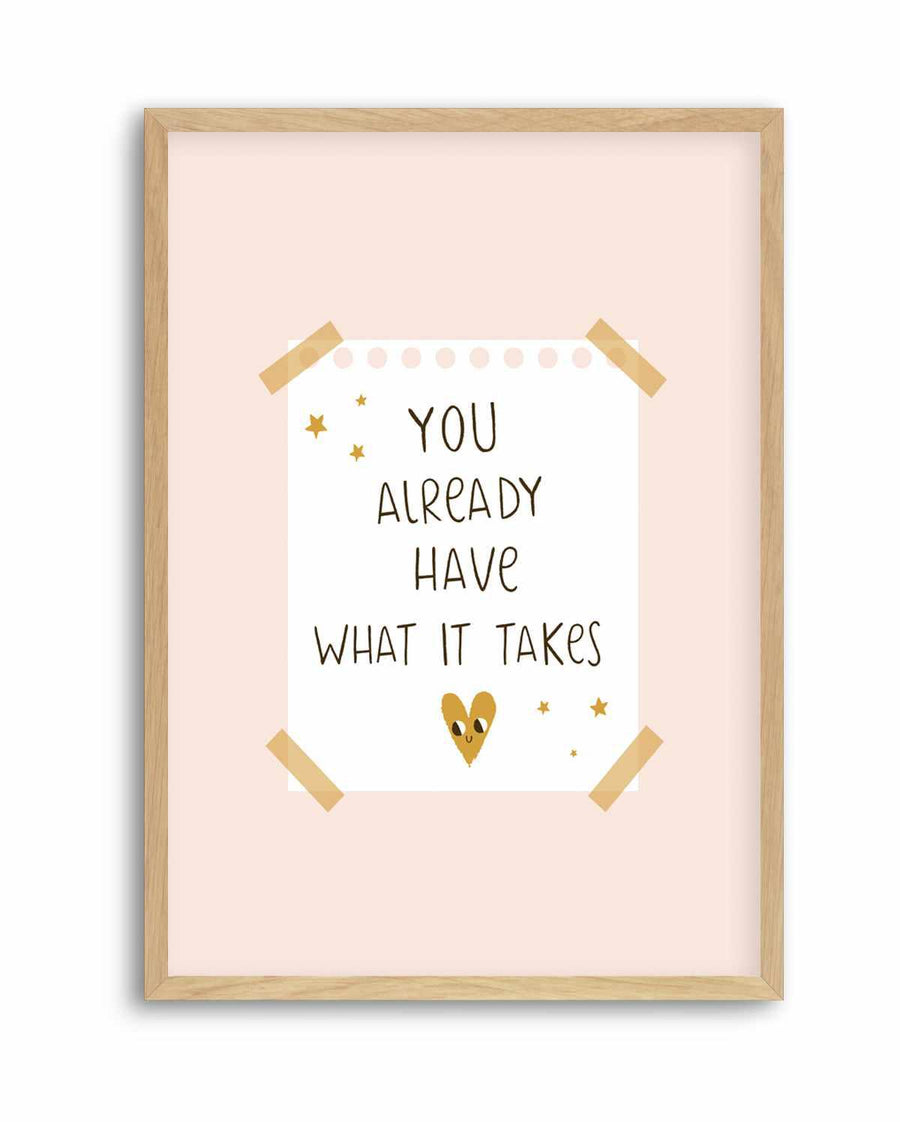 What It Takes | Art Print from Olive et Oriel where you can shop wallpaper and artworks online