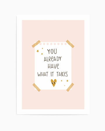 What It Takes | Art Print from Olive et Oriel where you can shop wallpaper and artworks online