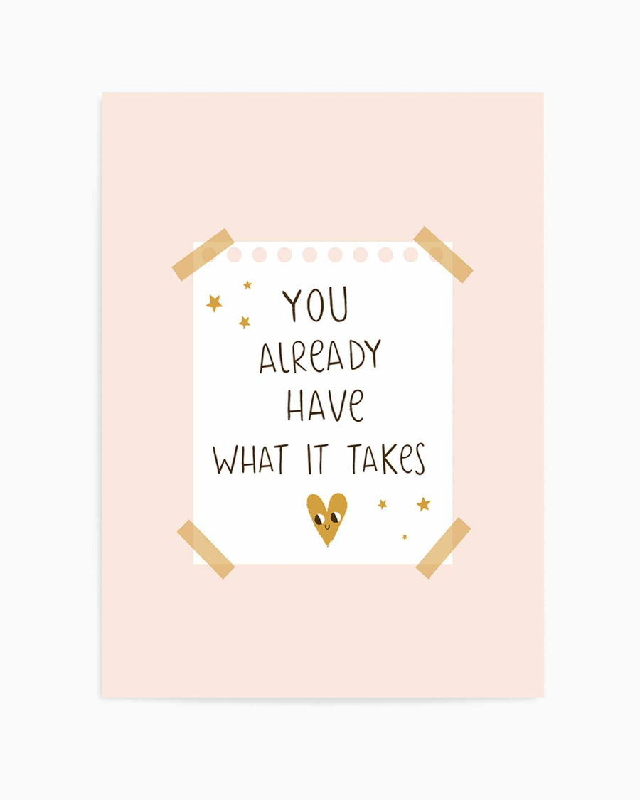 What It Takes | Art Print from Olive et Oriel where you can shop wallpaper and artworks online