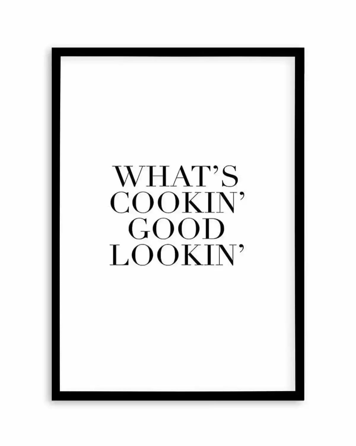 What's Cookin' Good Lookin' Art Print from Olive et Oriel where you can shop wallpaper and artworks online