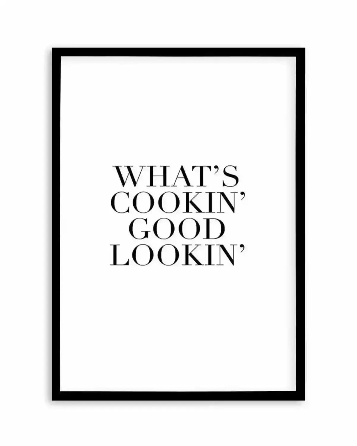 What's Cookin' Good Lookin' Art Print from Olive et Oriel where you can shop wallpaper and artworks online
