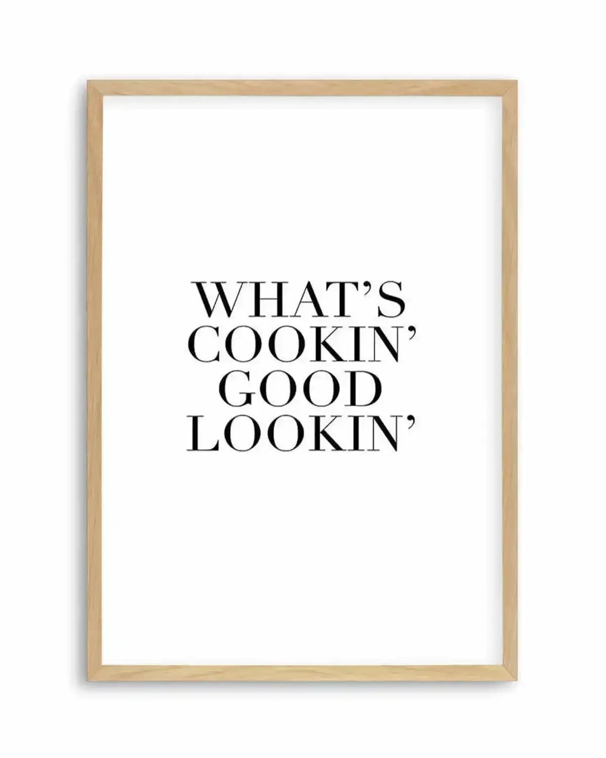 What's Cookin' Good Lookin' Art Print from Olive et Oriel where you can shop wallpaper and artworks online