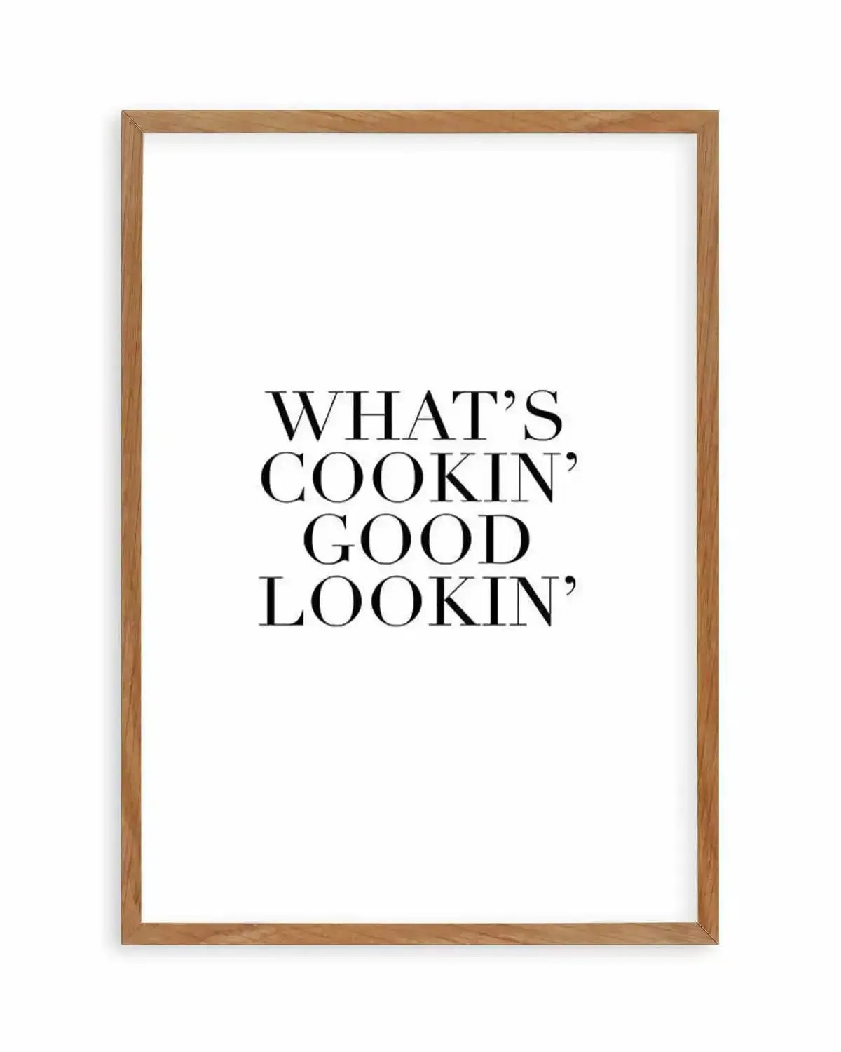 What's Cookin' Good Lookin' Art Print from Olive et Oriel where you can shop wallpaper and artworks online