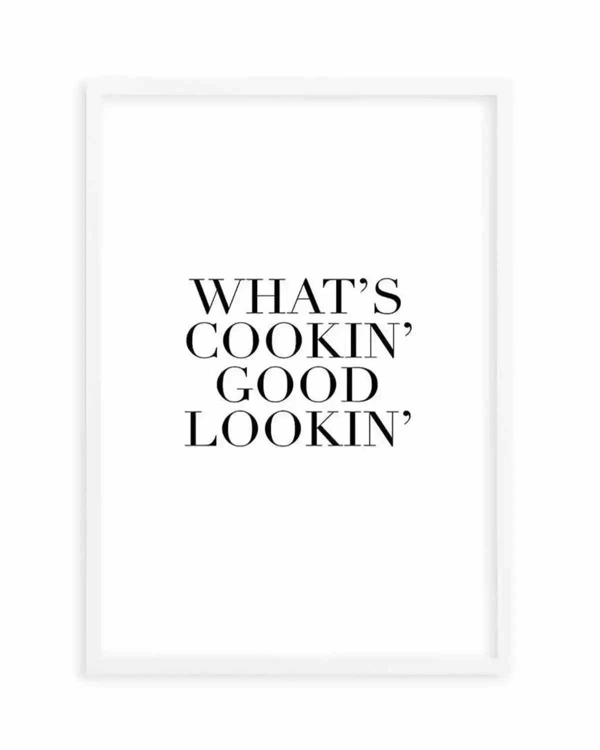 What's Cookin' Good Lookin' Art Print from Olive et Oriel where you can shop wallpaper and artworks online
