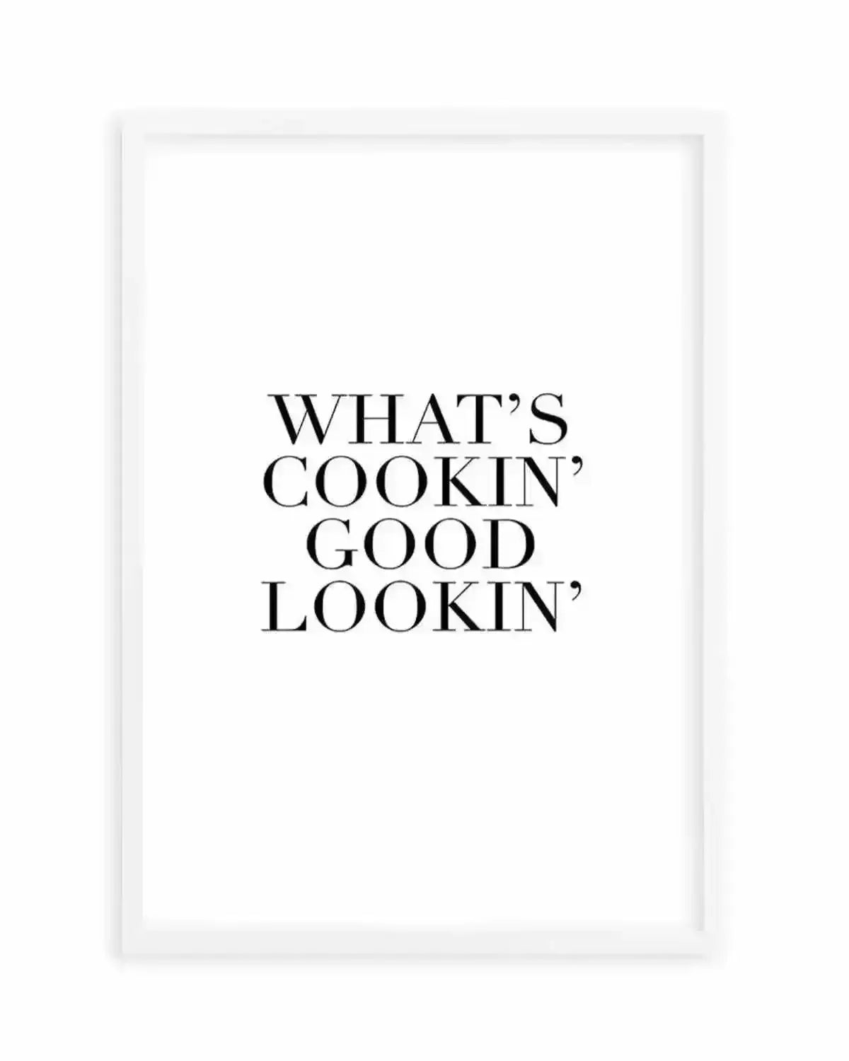 What's Cookin' Good Lookin' Art Print from Olive et Oriel where you can shop wallpaper and artworks online