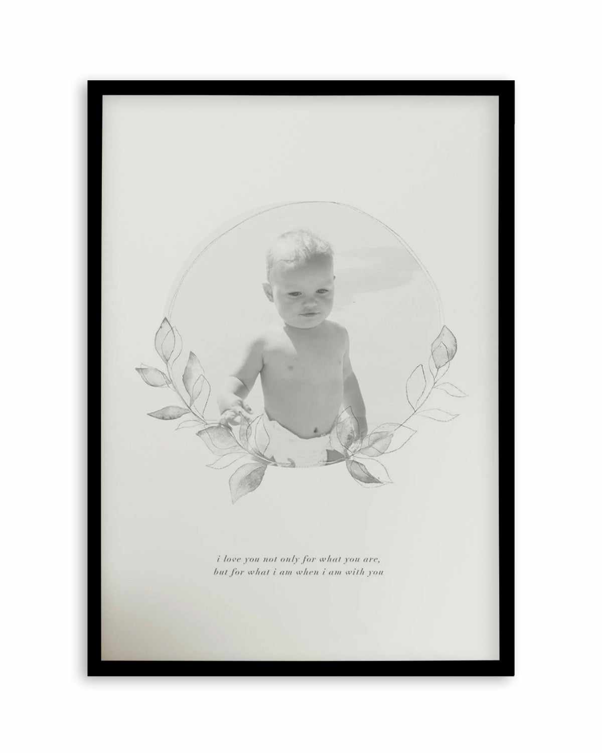 When I Am With You | Custom Photo Design Art Print