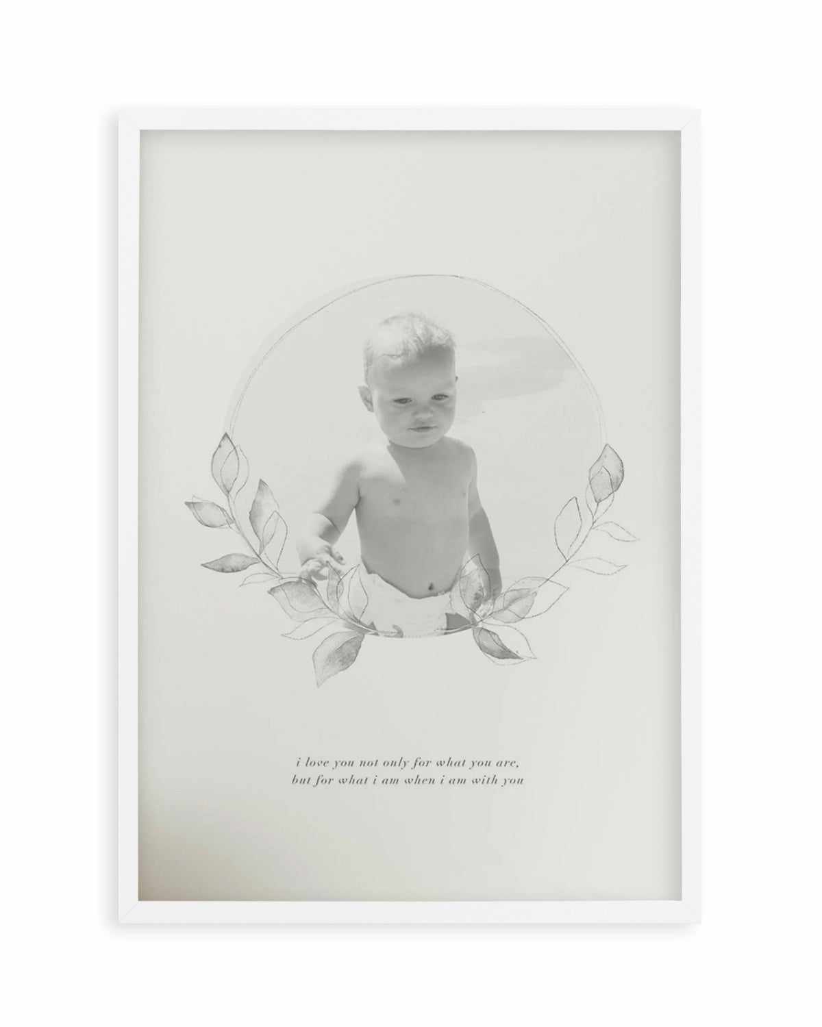 When I Am With You | Custom Photo Design Art Print