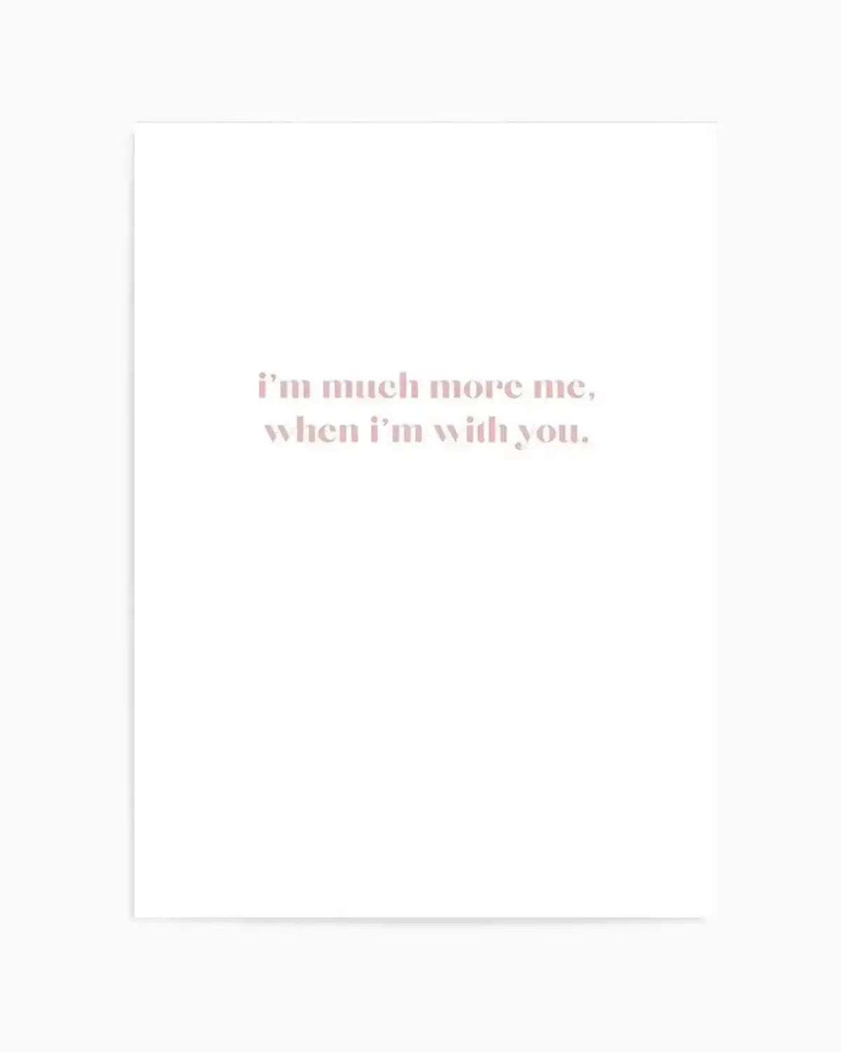 When I'm With You Art Print from Olive et Oriel where you can shop wallpaper and artworks online