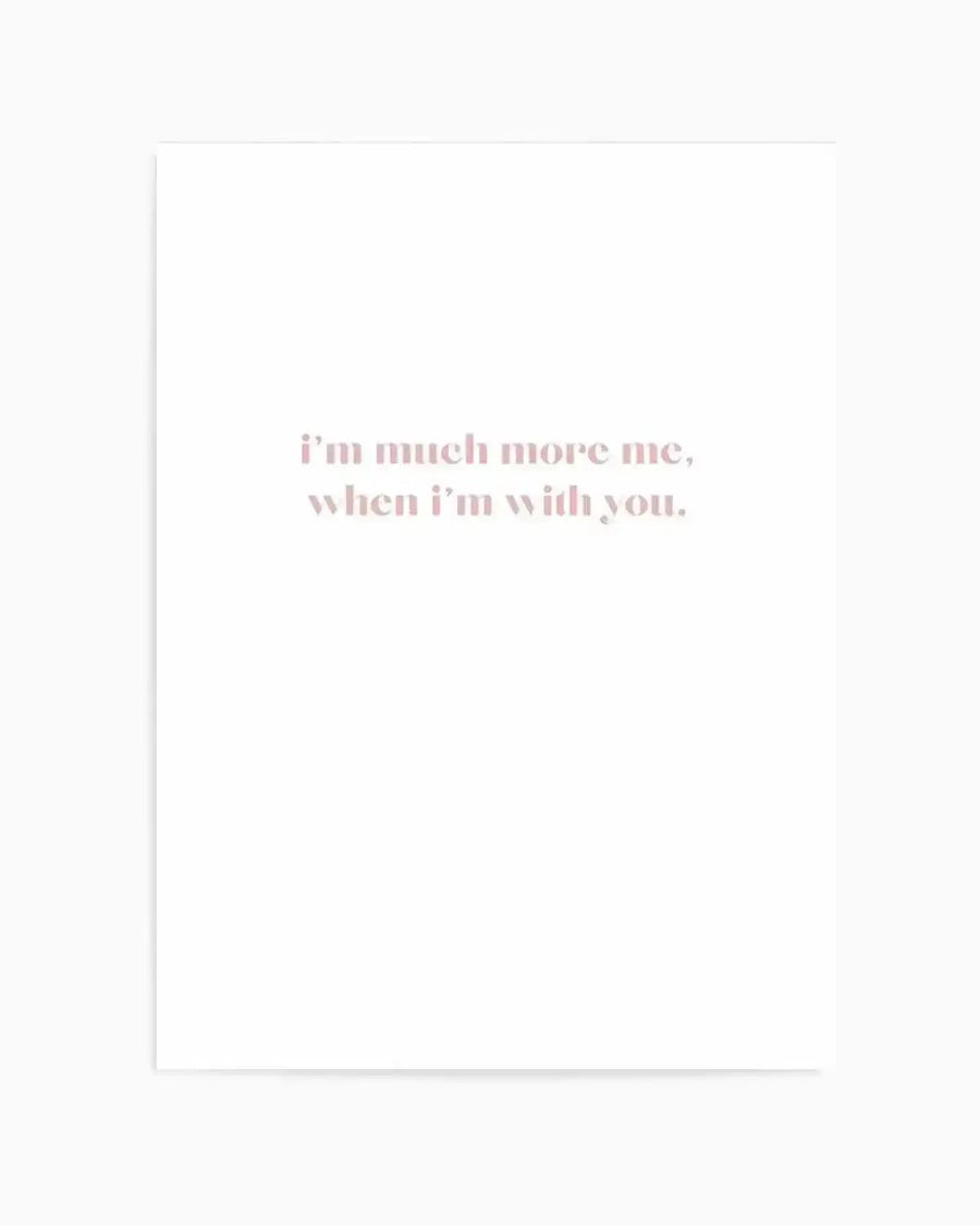 When I'm With You Art Print from Olive et Oriel where you can shop wallpaper and artworks online