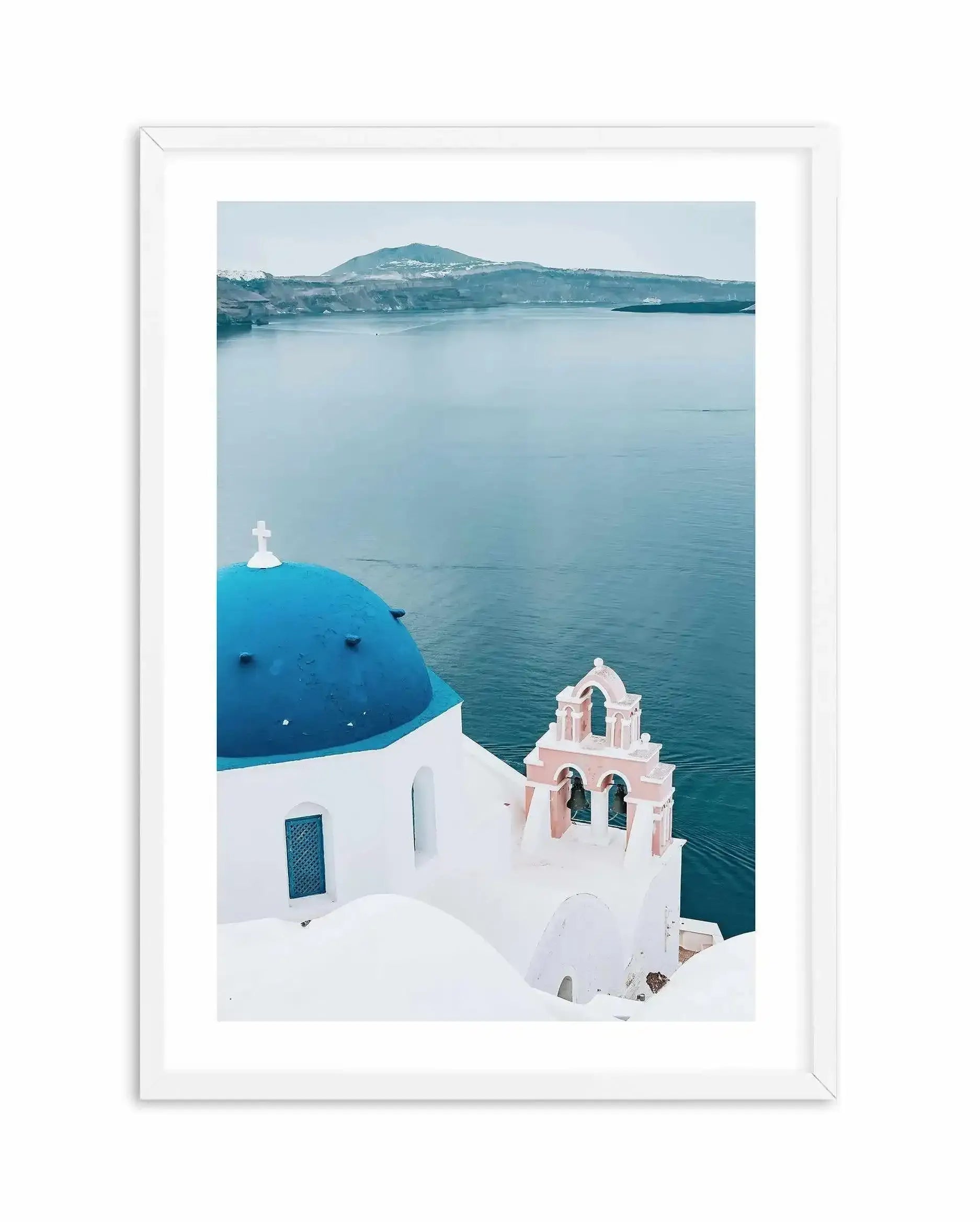 When In Santorini Art Print-Shop Greece Wall Art Prints Online with Olive et Oriel - Our collection of Greek Islands art prints offer unique wall art including blue domes of Santorini in Oia, mediterranean sea prints and incredible posters from Milos and other Greece landscape photography - this collection will add mediterranean blue to your home, perfect for updating the walls in coastal, beach house style. There is Greece art on canvas and extra large wall art with fast, free shipping across A