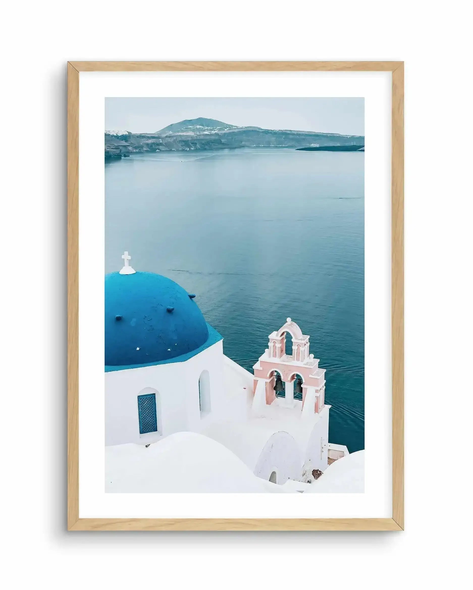 When In Santorini Art Print-Shop Greece Wall Art Prints Online with Olive et Oriel - Our collection of Greek Islands art prints offer unique wall art including blue domes of Santorini in Oia, mediterranean sea prints and incredible posters from Milos and other Greece landscape photography - this collection will add mediterranean blue to your home, perfect for updating the walls in coastal, beach house style. There is Greece art on canvas and extra large wall art with fast, free shipping across A