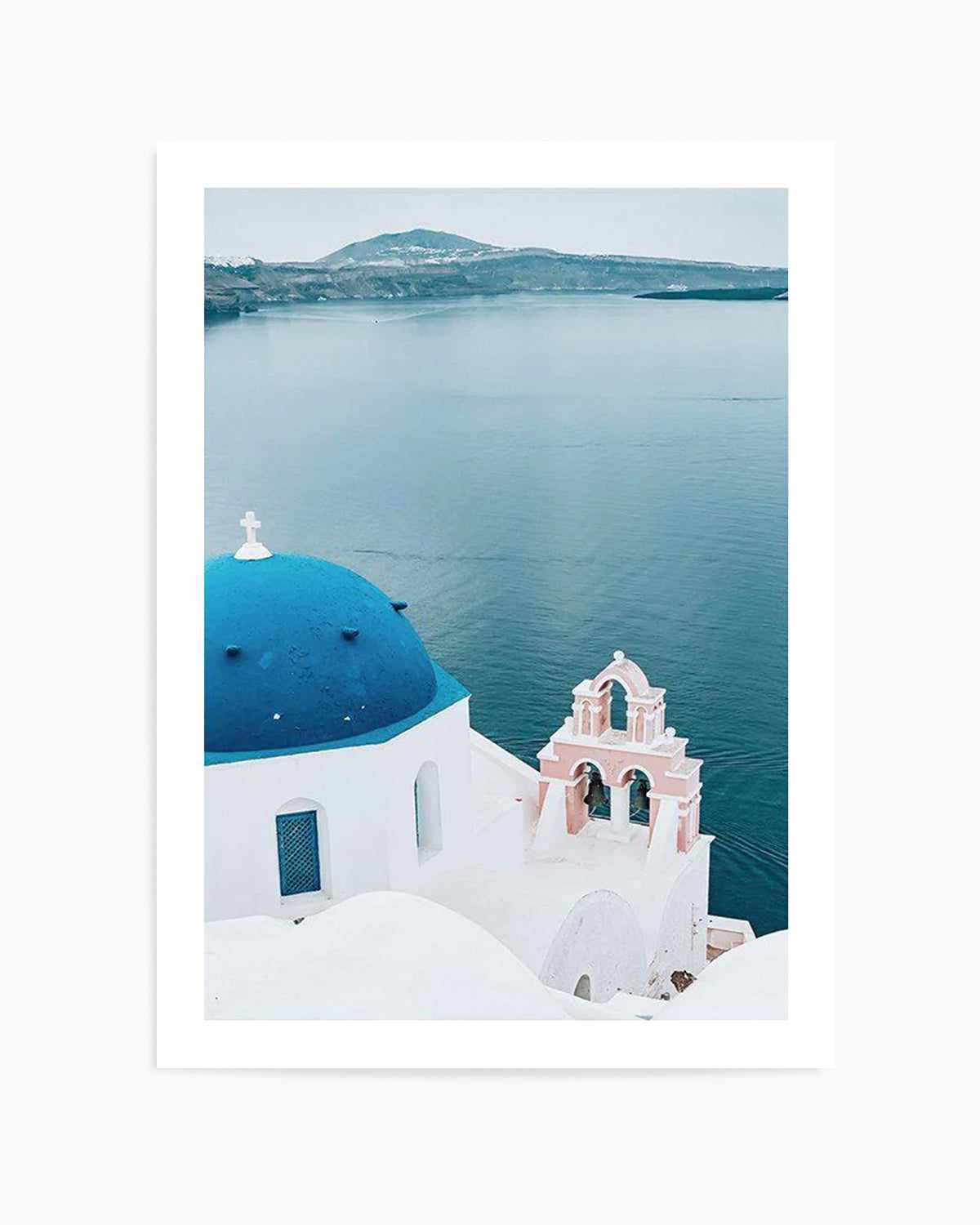 When In Santorini   Art Print