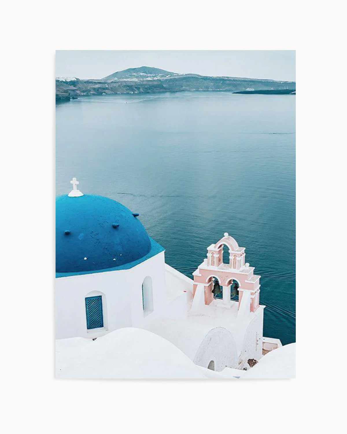 When In Santorini   Art Print