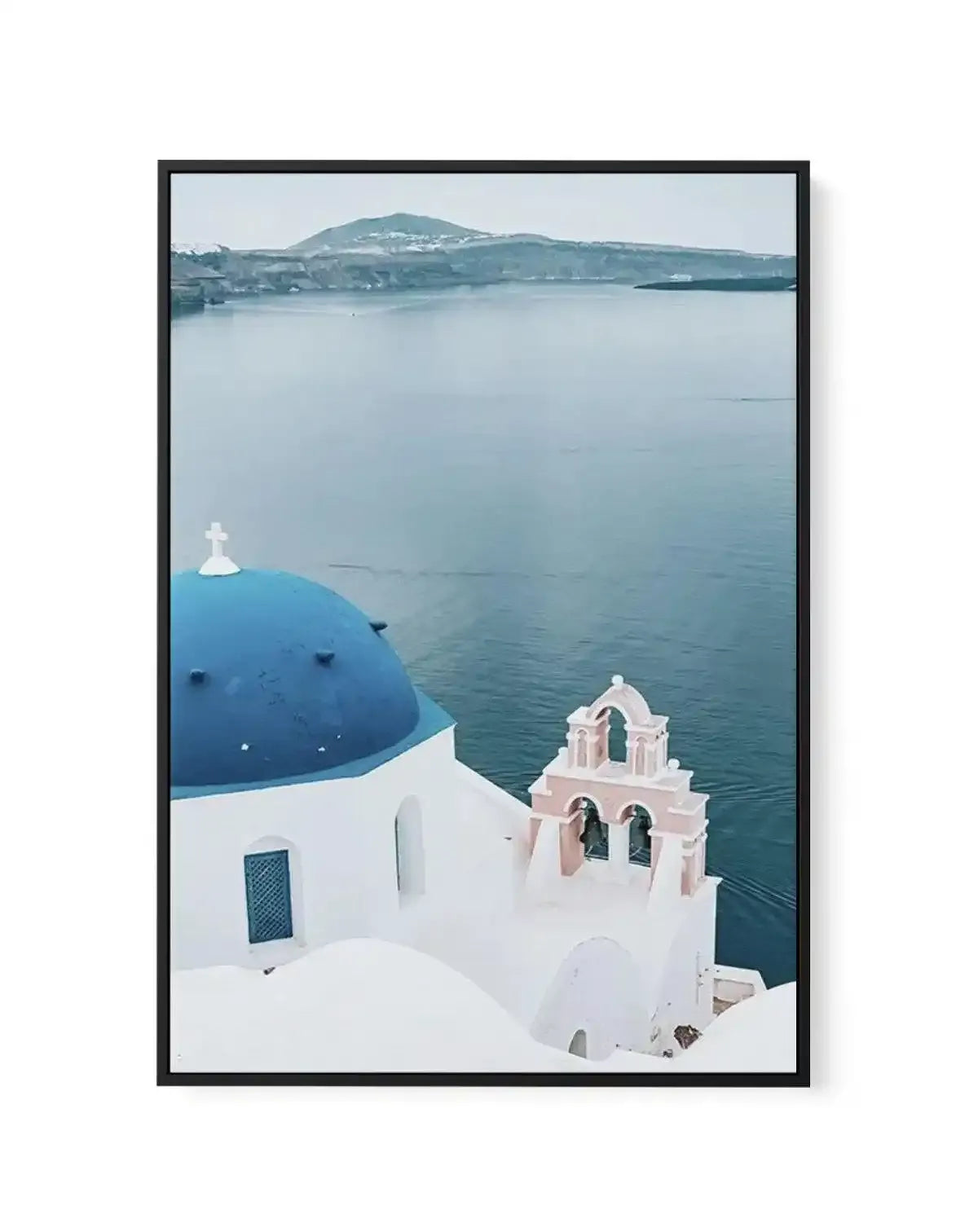 When In Santorini | Framed Canvas-Shop Greece Wall Art Prints Online with Olive et Oriel - Our collection of Greek Islands art prints offer unique wall art including blue domes of Santorini in Oia, mediterranean sea prints and incredible posters from Milos and other Greece landscape photography - this collection will add mediterranean blue to your home, perfect for updating the walls in coastal, beach house style. There is Greece art on canvas and extra large wall art with fast, free shipping ac
