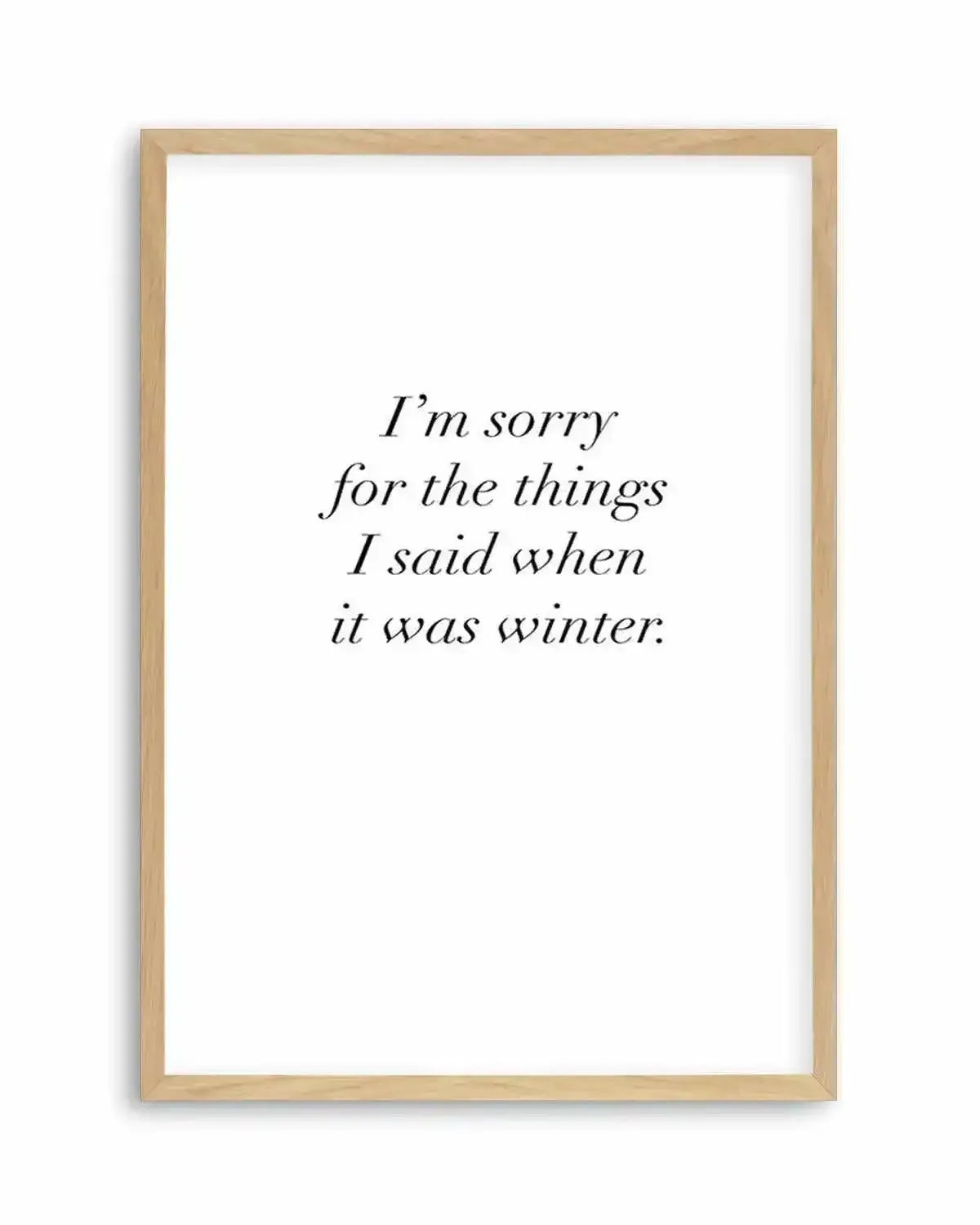 When It Was Winter Art Print from Olive et Oriel where you can shop wallpaper and artworks online