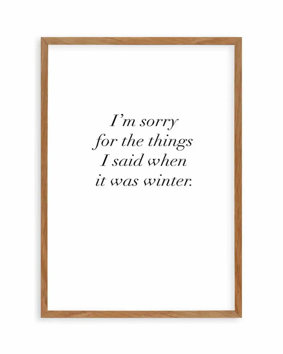 When It Was Winter Art Print from Olive et Oriel where you can shop wallpaper and artworks online