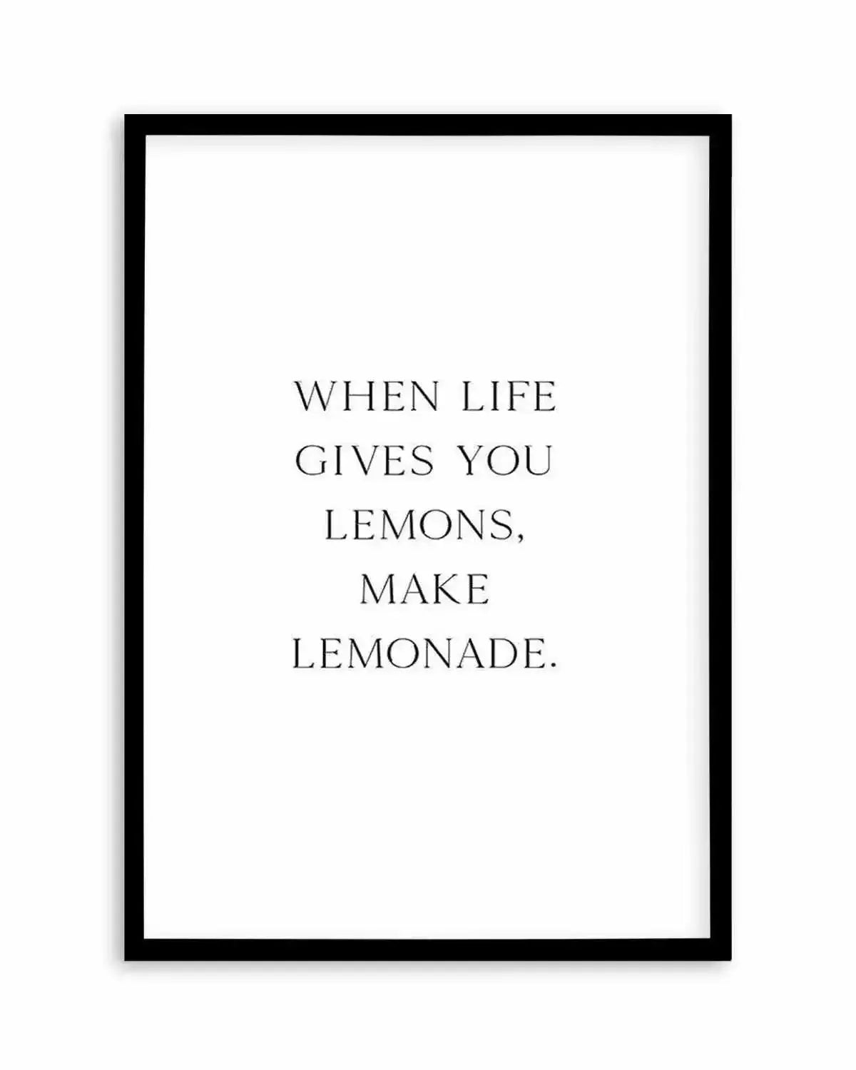When Life Gives You Lemons Art Print from Olive et Oriel where you can shop wallpaper and artworks online