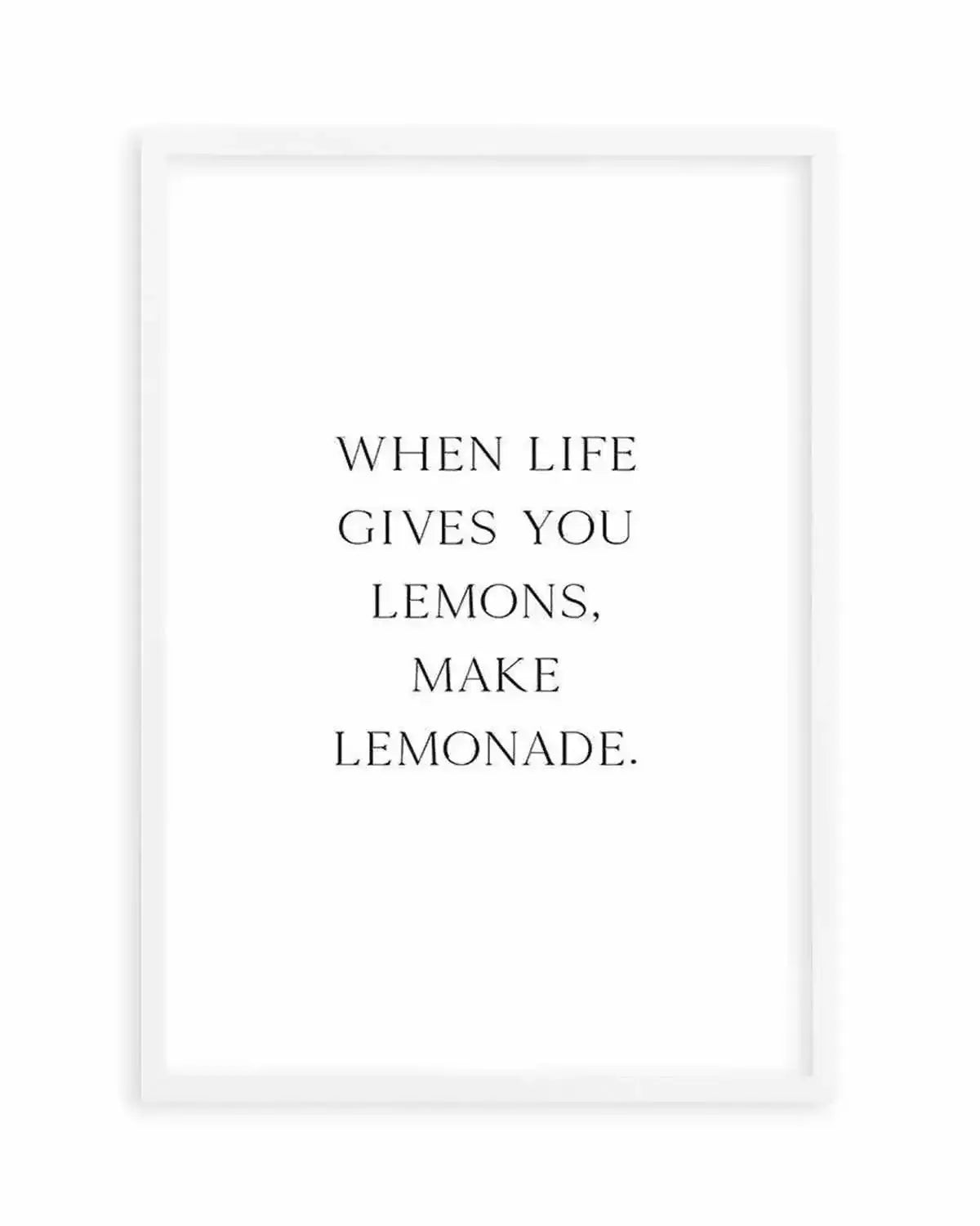 When Life Gives You Lemons Art Print from Olive et Oriel where you can shop wallpaper and artworks online