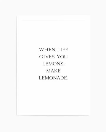 When Life Gives You Lemons Art Print from Olive et Oriel where you can shop wallpaper and artworks online