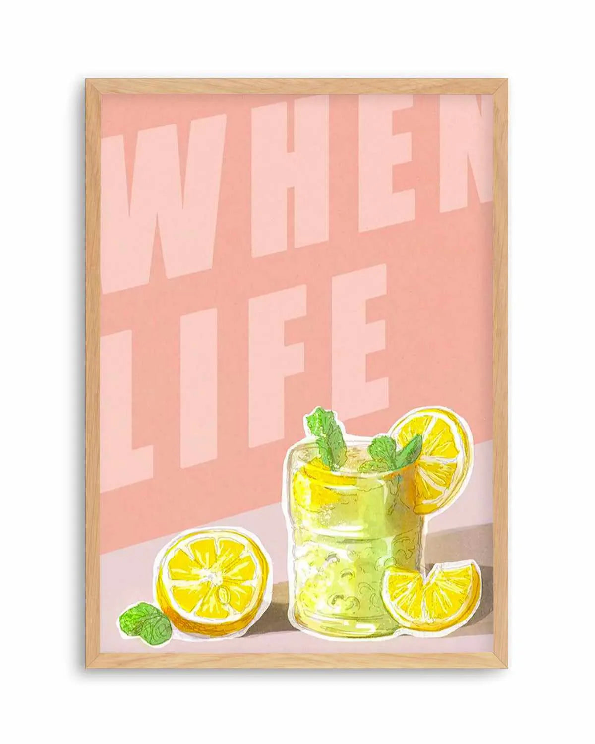 When Life Gives You Lemons I Art Print from Olive et Oriel where you can shop wallpaper and artworks online
