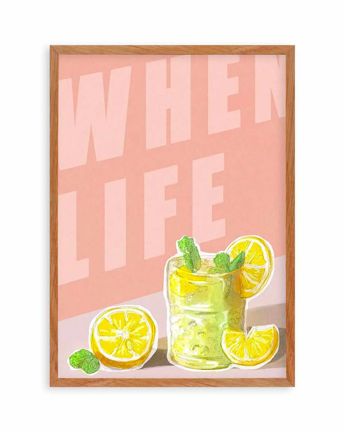 When Life Gives You Lemons I Art Print from Olive et Oriel where you can shop wallpaper and artworks online