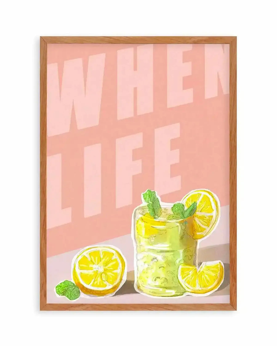 When Life Gives You Lemons I Art Print from Olive et Oriel where you can shop wallpaper and artworks online