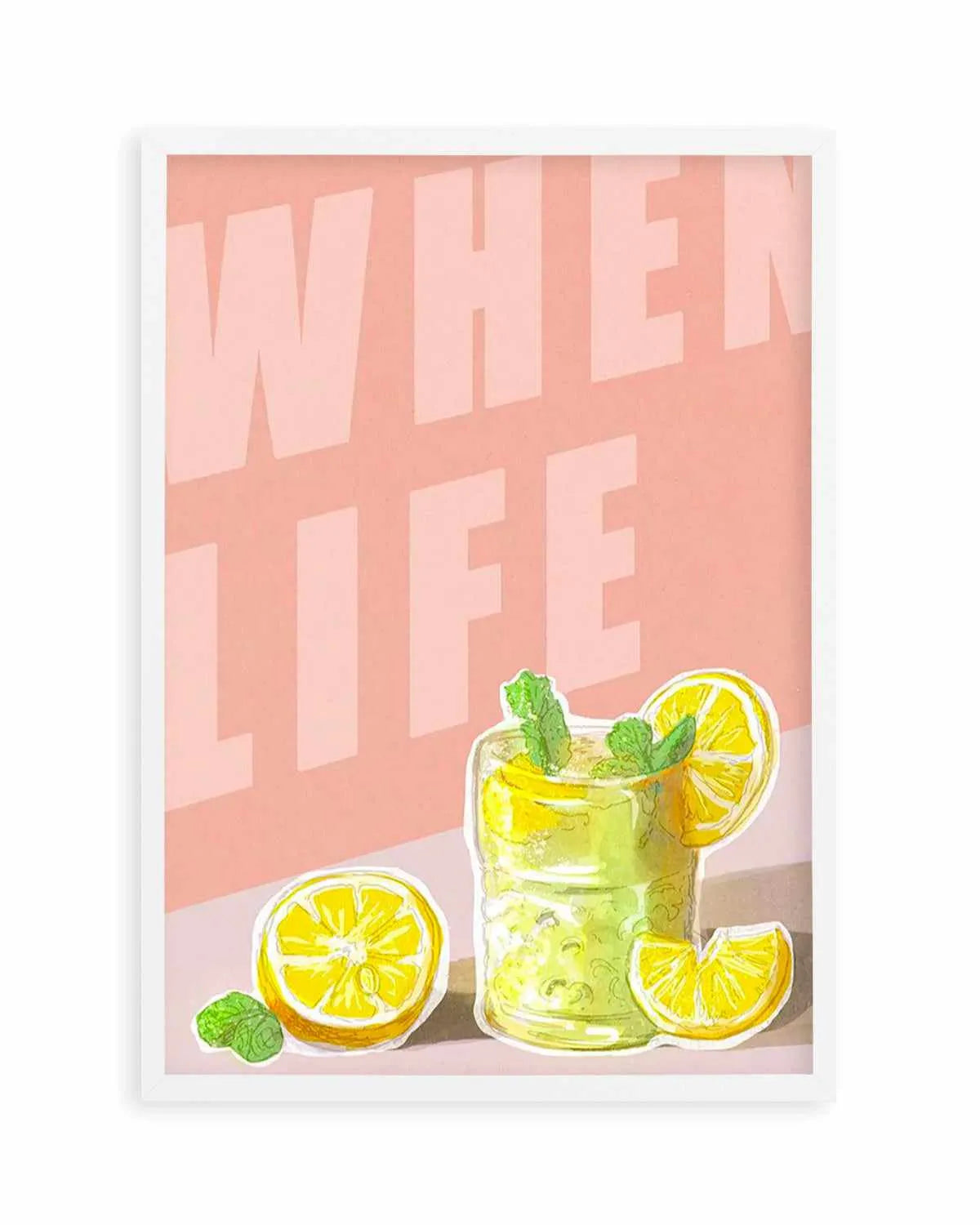 When Life Gives You Lemons I Art Print from Olive et Oriel where you can shop wallpaper and artworks online