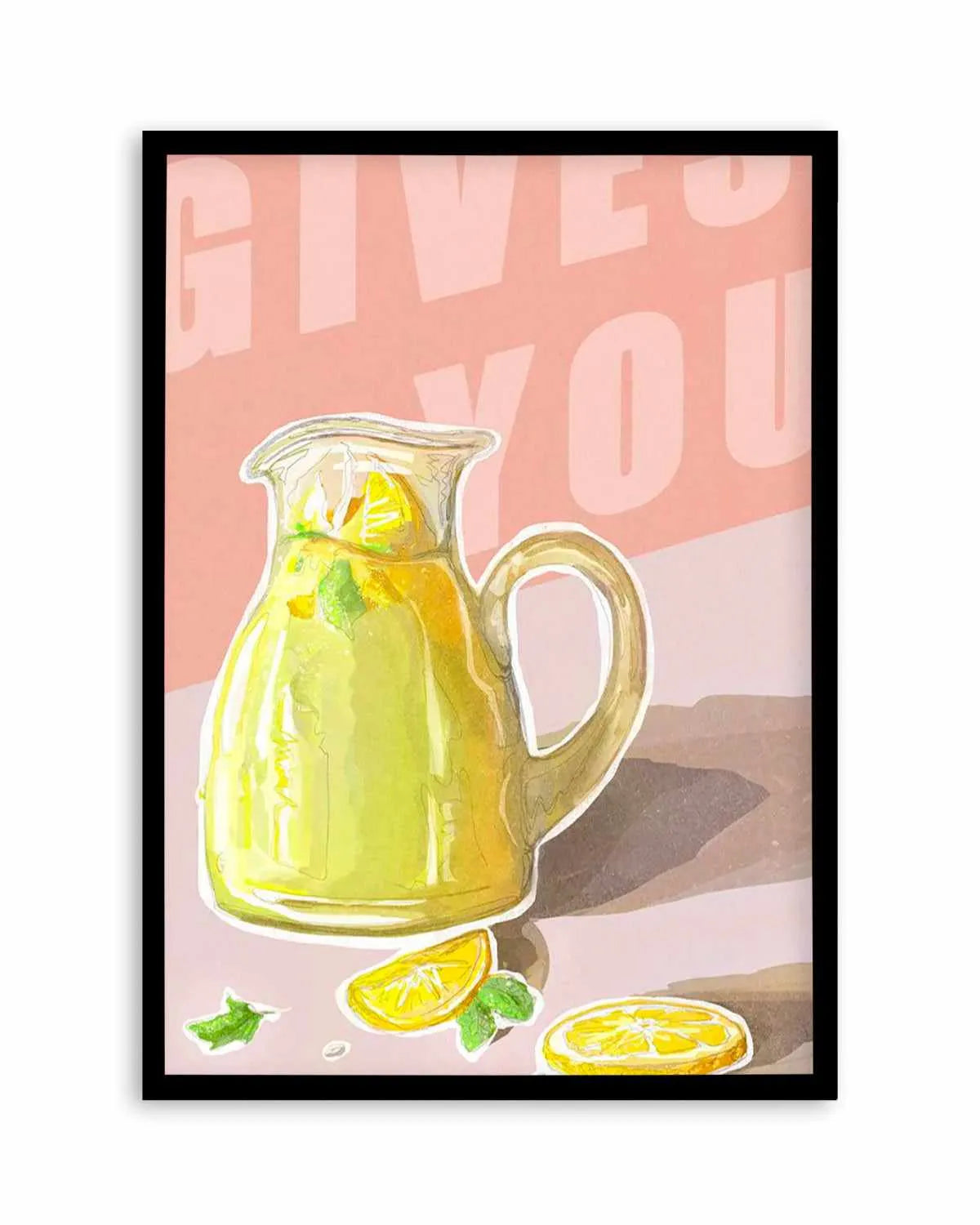 When Life Gives You Lemons II Art Print from Olive et Oriel where you can shop wallpaper and artworks online
