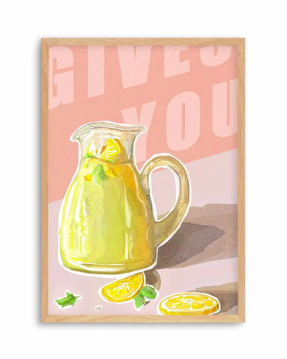When Life Gives You Lemons II Art Print from Olive et Oriel where you can shop wallpaper and artworks online