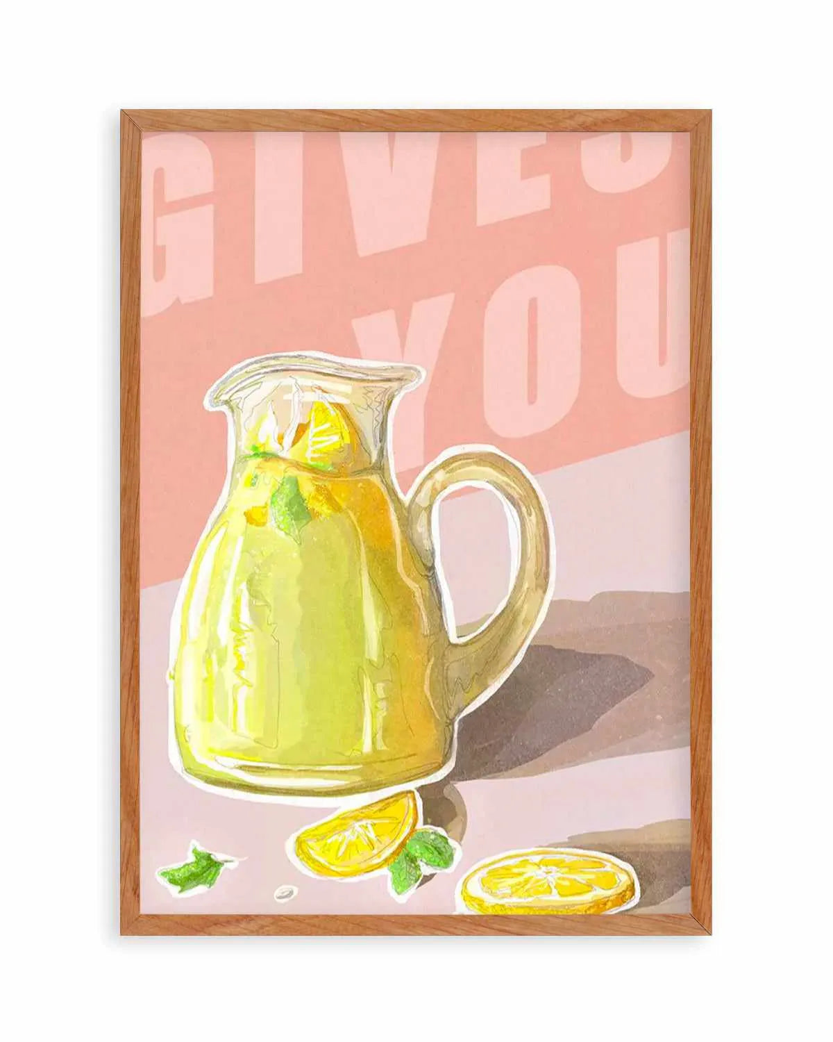 When Life Gives You Lemons II Art Print from Olive et Oriel where you can shop wallpaper and artworks online