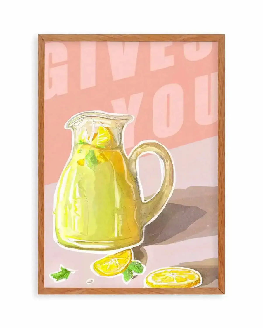 When Life Gives You Lemons II Art Print from Olive et Oriel where you can shop wallpaper and artworks online