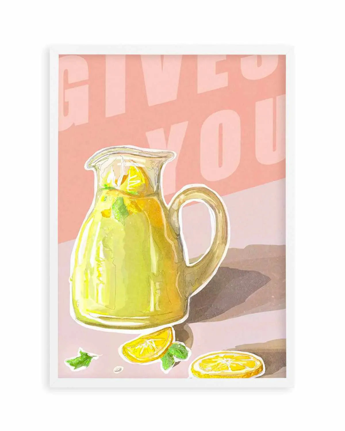 When Life Gives You Lemons II Art Print from Olive et Oriel where you can shop wallpaper and artworks online