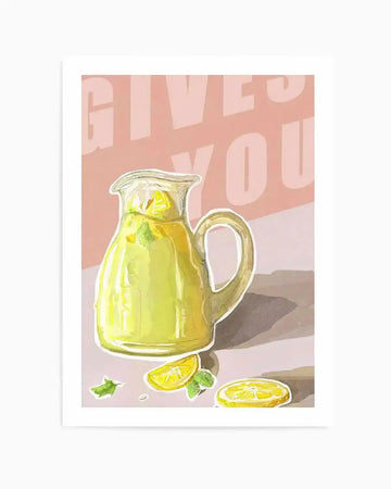 When Life Gives You Lemons II Art Print from Olive et Oriel where you can shop wallpaper and artworks online