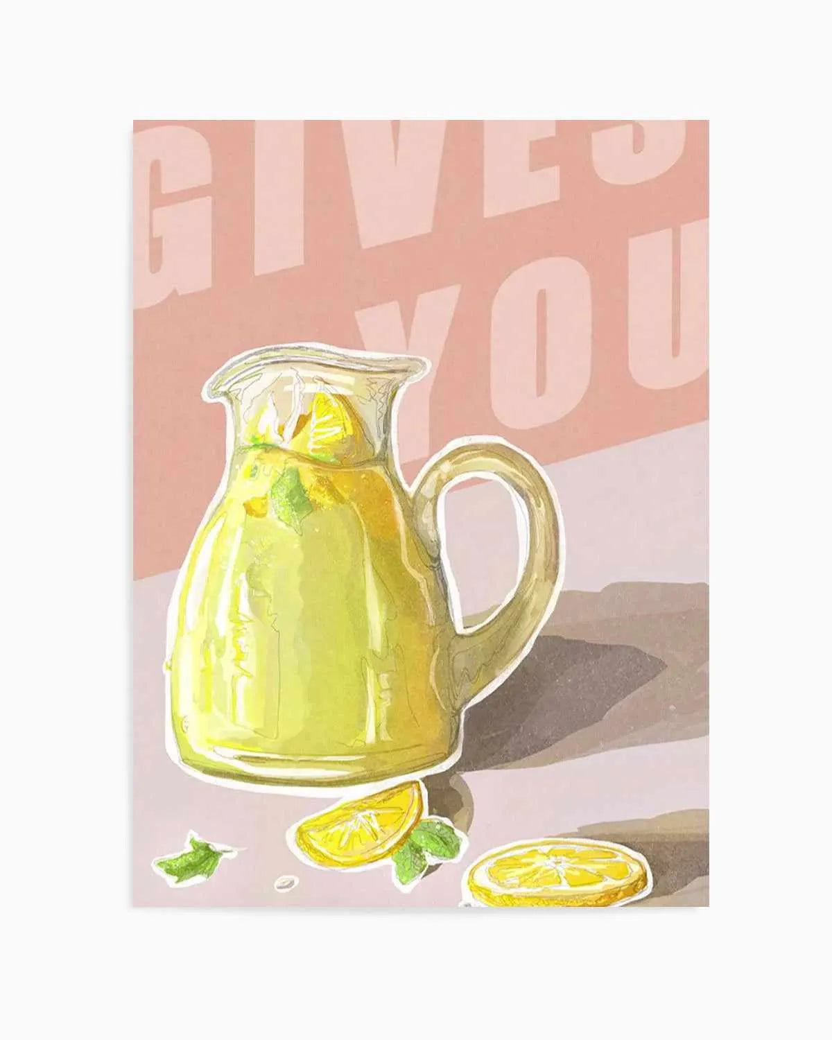 When Life Gives You Lemons II Art Print from Olive et Oriel where you can shop wallpaper and artworks online