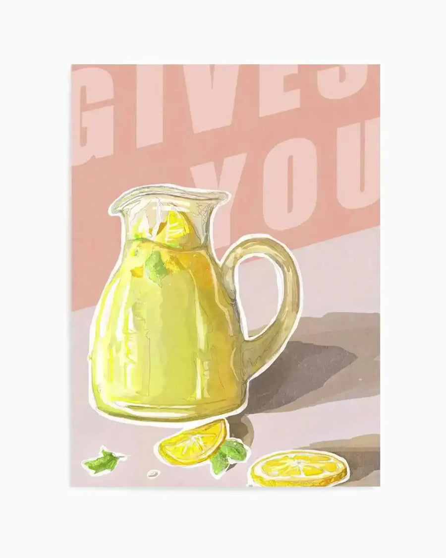 When Life Gives You Lemons II Art Print from Olive et Oriel where you can shop wallpaper and artworks online