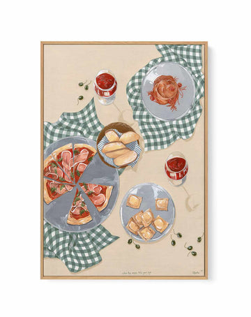 When The Moon Hits Your Eye by Cat Gerke | Framed Canvas Art Print from Olive et Oriel where you can shop wallpaper and artworks online