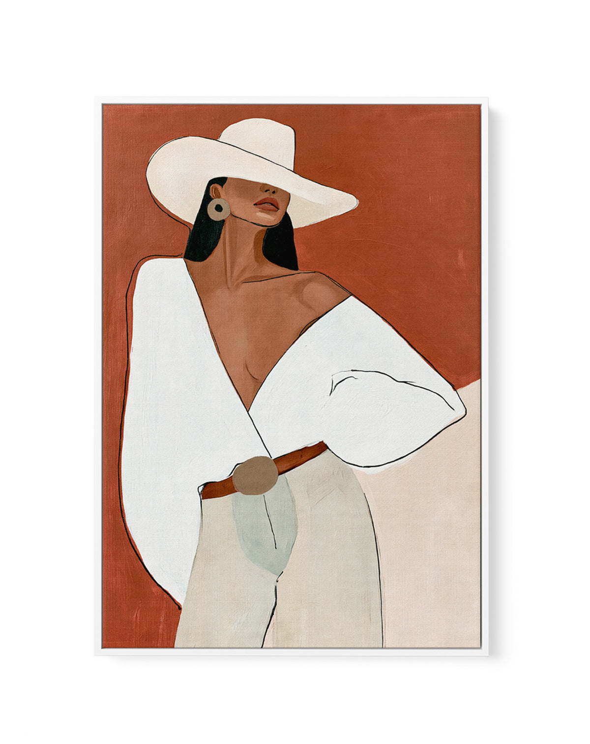 When in Wyoming | Framed Canvas Art Print