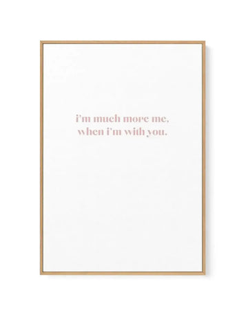 When I'm With You | Framed Canvas-CANVAS-You can shop wall art online with Olive et Oriel for everything from abstract art to fun kids wall art. Our beautiful modern art prints and canvas art are available from large canvas prints to wall art paintings and our proudly Australian artwork collection offers only the highest quality framed large wall art and canvas art Australia - You can buy fashion photography prints or Hampton print posters and paintings on canvas from Olive et Oriel and have the
