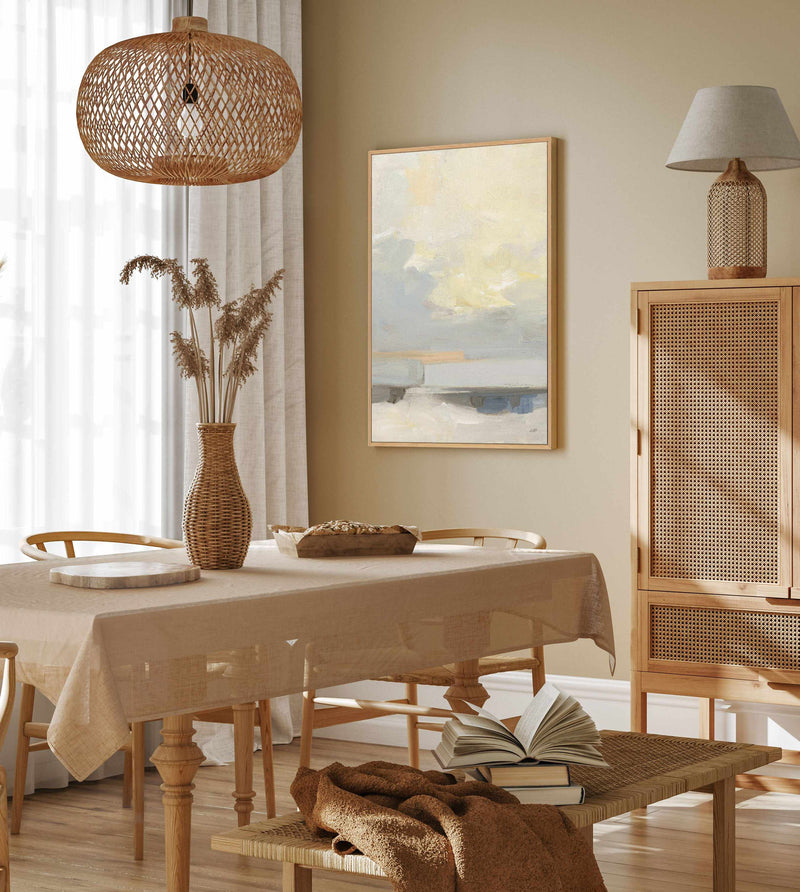 Where Land Meets Sky Crop | Framed Canvas Art Print from Olive et Oriel where you can shop wallpaper and artworks online