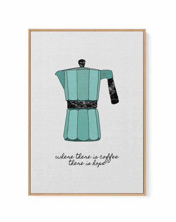 Where There Is Coffee by Orara Studio | Framed Canvas Art Print from Olive et Oriel where you can shop wallpaper and artworks online