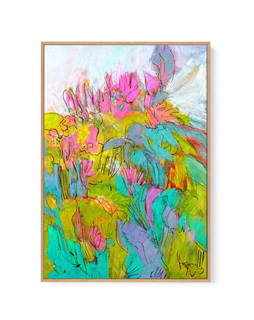 Whimsical Garden Dreams by Dorothy Fagan | Framed Canvas Wall Art