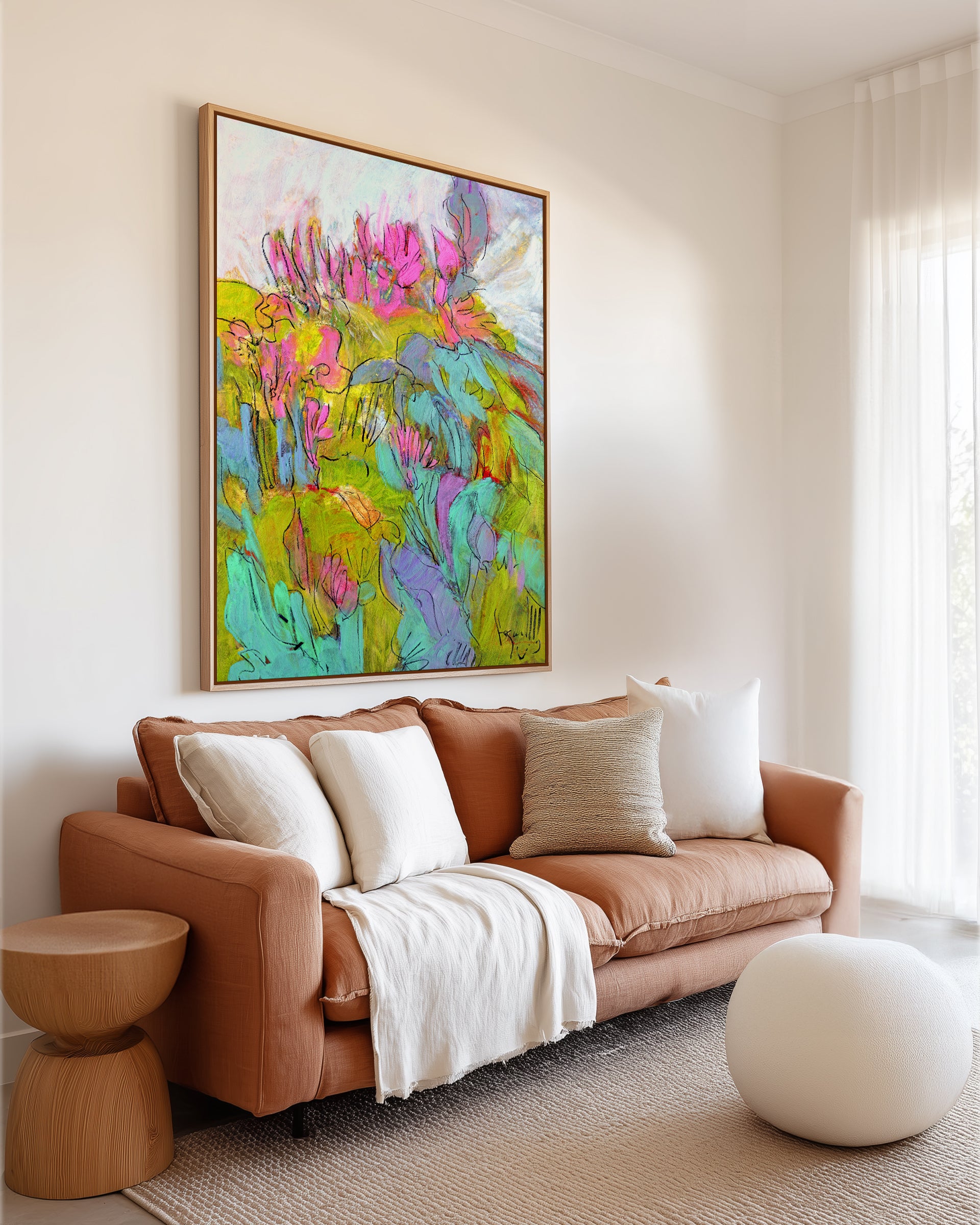 Whimsical Garden Dreams by Dorothy Fagan | Framed Canvas Art Print