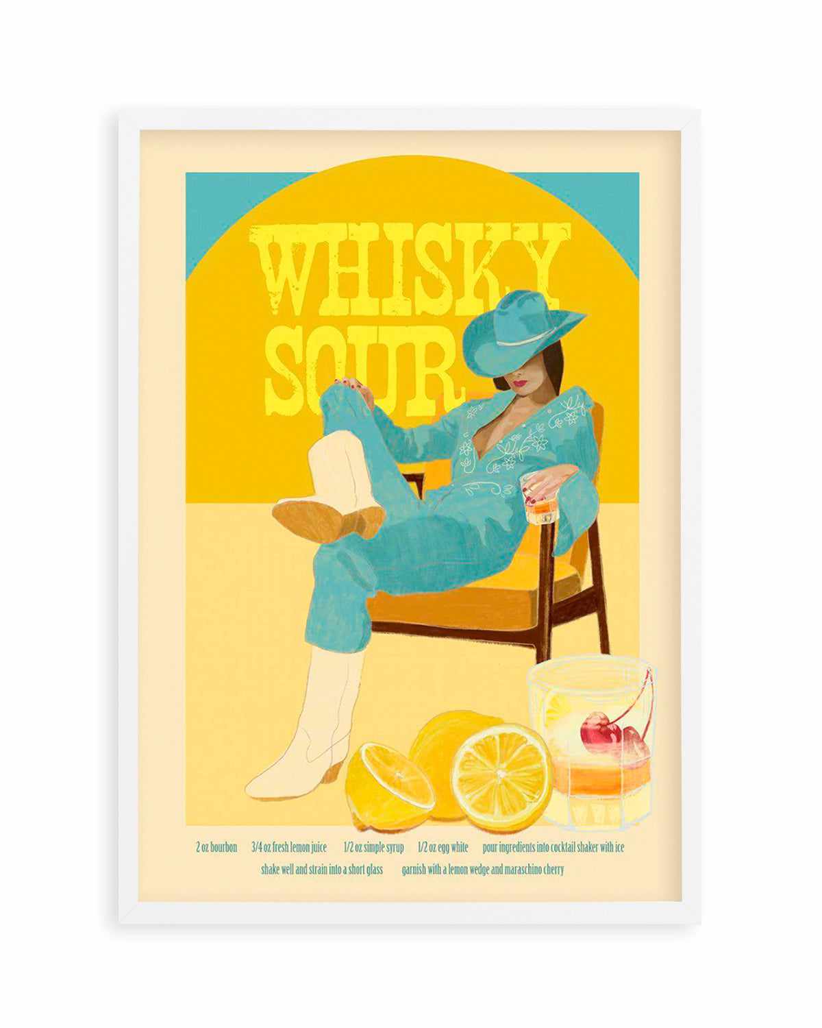 Whisky Sour By Jenny Liz Rome Art Print