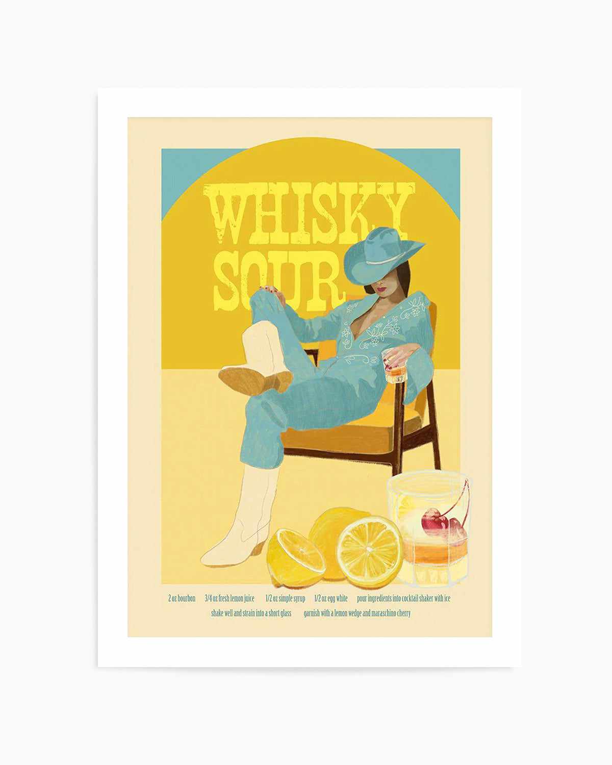 Whisky Sour By Jenny Liz Rome Art Print