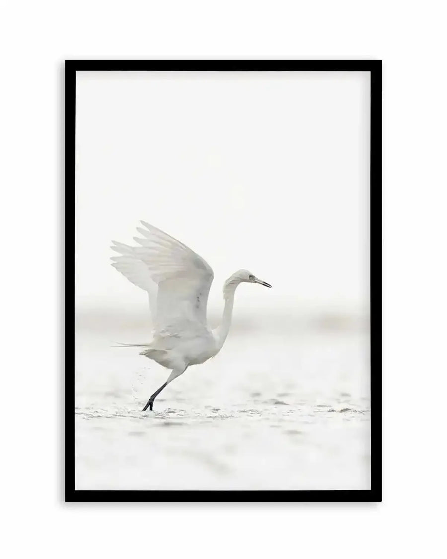 White Bird in Flight Art Print from Olive et Oriel where you can shop wallpaper and artworks online