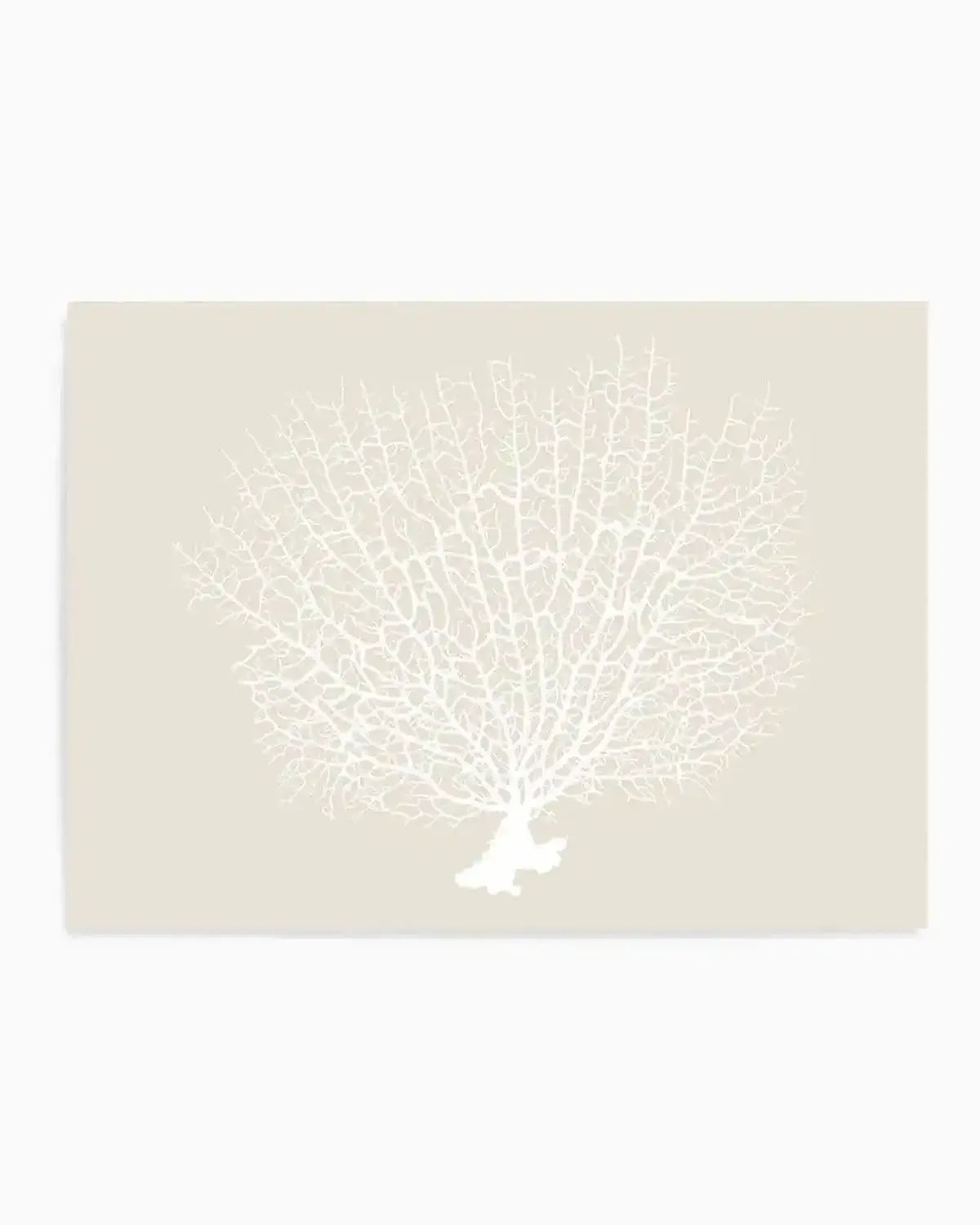 White Coral On Beige Art Print from Olive et Oriel where you can shop wallpaper and artworks online