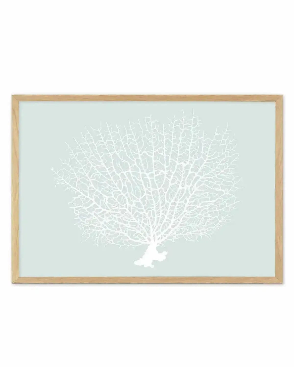 White Coral On Mint Art Print from Olive et Oriel where you can shop wallpaper and artworks online