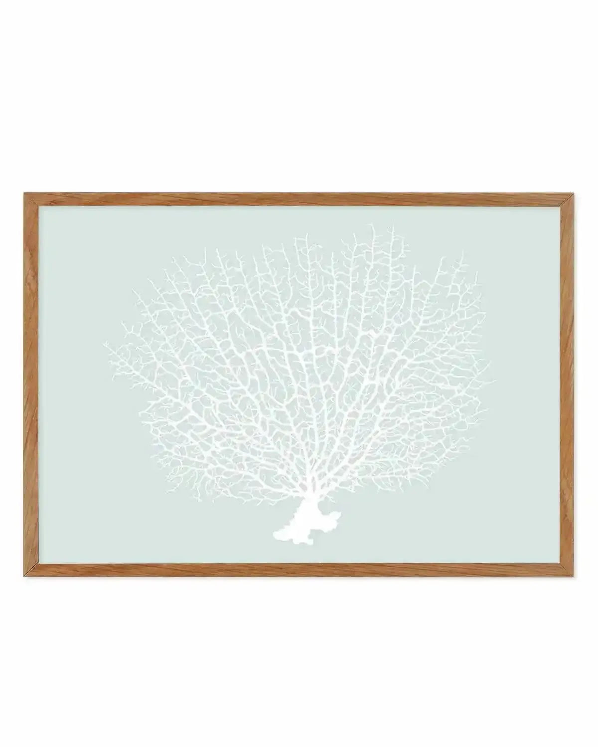 White Coral On Mint Art Print from Olive et Oriel where you can shop wallpaper and artworks online